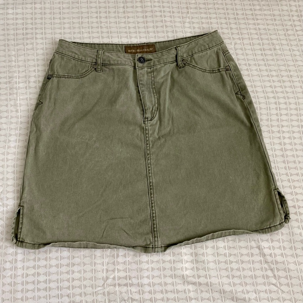 Bit & Bridle Sage Green Western Mini Skirt